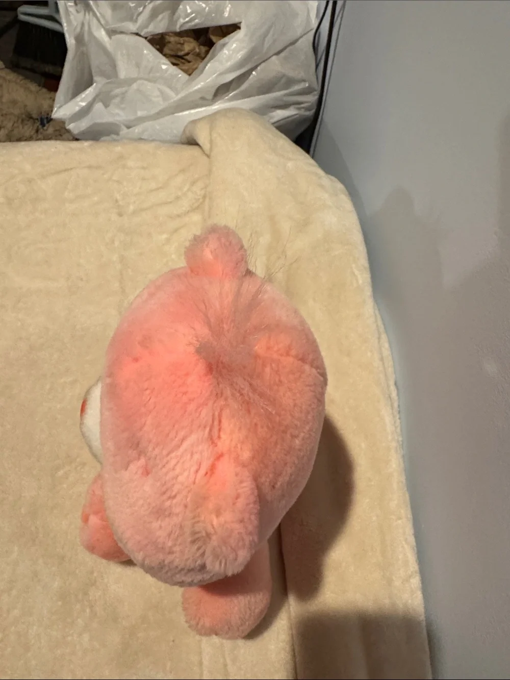 Vintage 2002 Care Bears Play Along Cheer Bear signature rainbow belly Like New